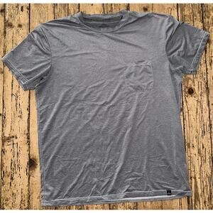 Prana women’s size XL grey and white striped breath shirt